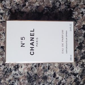 No 5 CHANEL PARIS Eau De Parfum Vaporisateur Spray new 3.4oz SEALED made in Fra